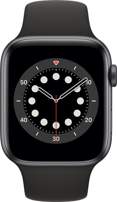 Apple Watch Series 6 44mm GPS (space grey/svart sportarmband)