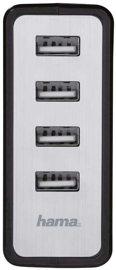 Hama AC Laddare med 4 USB-portar