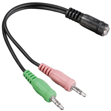 3 5 Mm Adapter For Headset Med Mikrofon
