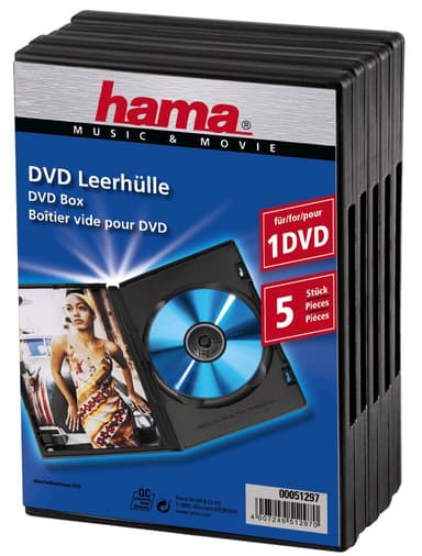 Hama Fodral till DVD Jewel Case (5 st)