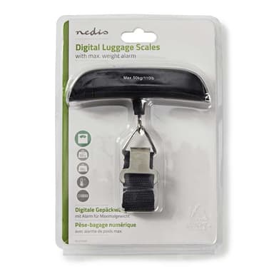 Digital bagagevåg 50 kg Grå/Svart