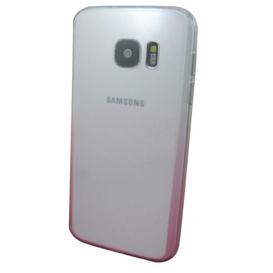 Transparent TPU-skal till Samsung G935 Galaxy S7 Edge (Rosa)