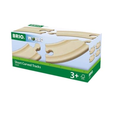 Brio 33337 Korta Böjda Skenor 4 St