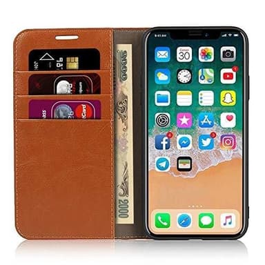 Plånboksväska till iPhone 11 Pro, Brun