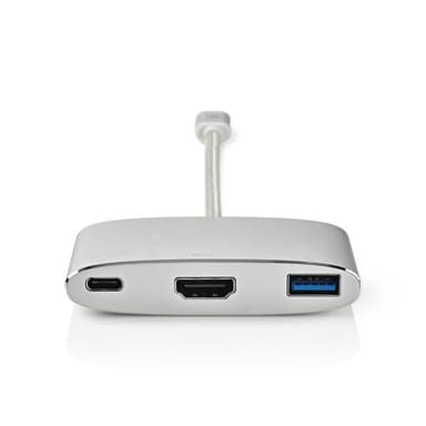 USB Typ C-multiadapterkabel | Typ-C, hane - USB A + HDMIT + USB typ-C | 0.2 m