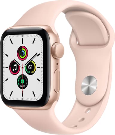 Apple Watch SE 40mm GPS (guld alu/rosa sand sportarmband)