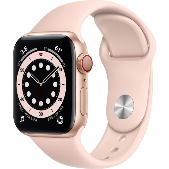Apple Watch Series 6 40mm GPS+Cell (guld alu/rosa sand sportarmband)
