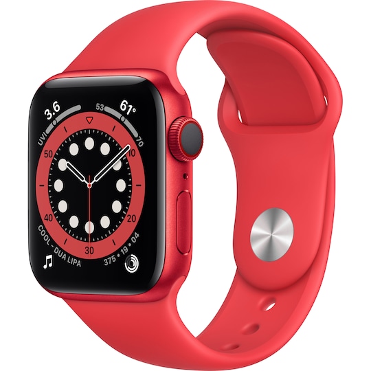 Apple Watch Series 6 40mm GPS+Cellular (röd alu/röd sportarmband)