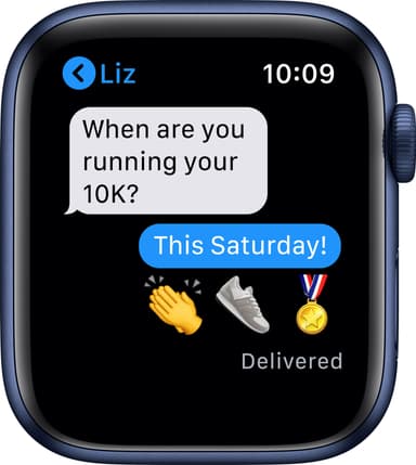 Apple Watch Series 6 44mm GPS (blå alu/navy sportarmband)