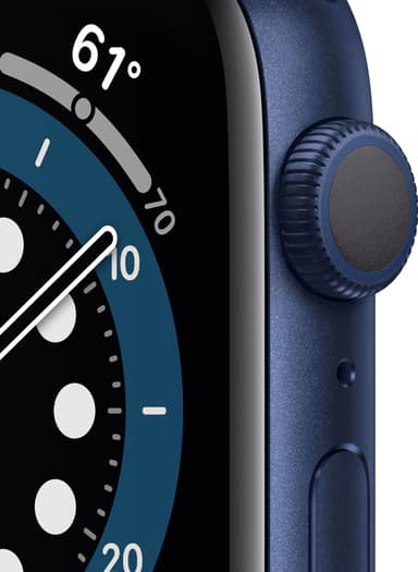 Apple Watch Series 6 44mm GPS (blå alu/navy sportarmband)