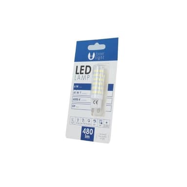 LED-lampa G9 6W, Kallvit 480LM 230V 6000K