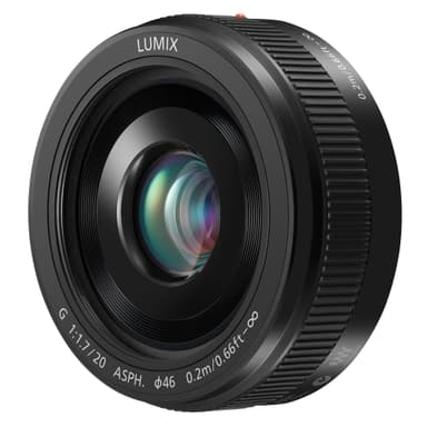 Panasonic Lumix G Vario 20mm fast objektiv (svart)