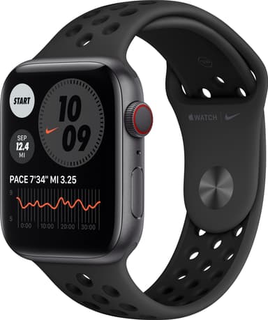 Apple Watch Nike Series 6 44mm GPS+Cellular (grå alu/antr sportarmband)