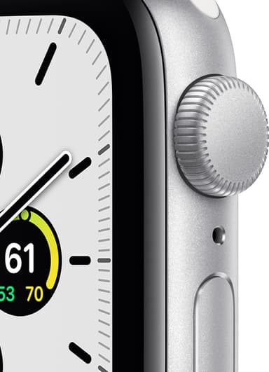 Apple Watch SE 40mm GPS (silver alu/vit sportarmband)