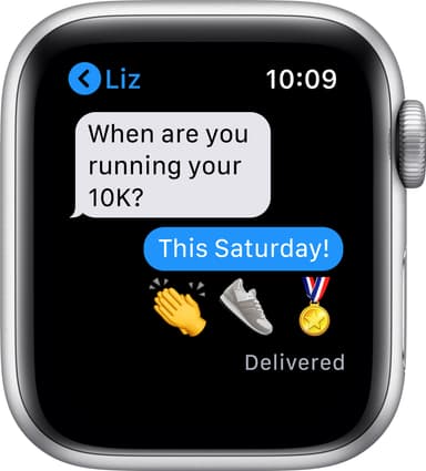 Apple Watch Series 6 40mm GPS+Cellular (silver alu/vit sportarmband)