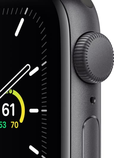 Apple Watch SE 40mm GPS (space gray alu/svart sportarmband)