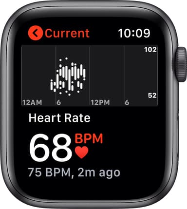 Apple Watch SE 44mm GPS (grå alu/svart sportarmband)