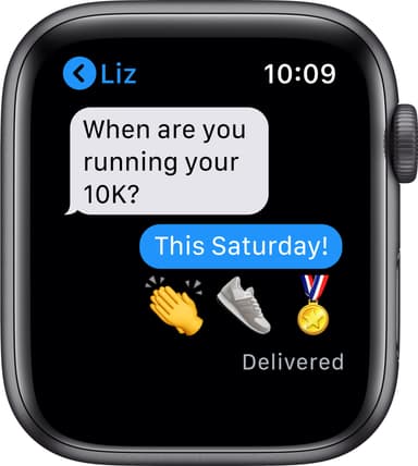Apple Watch SE 44mm GPS (grå alu/svart sportarmband)