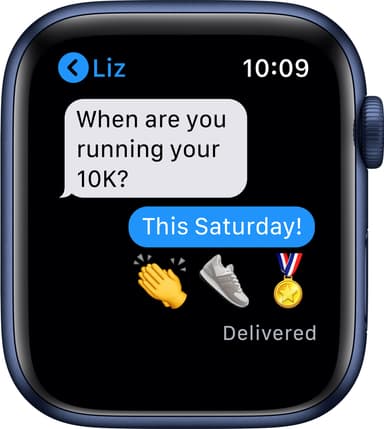 Apple Watch Series 6 44mm GPS+Cellular (blå alu/navy sportarmband)