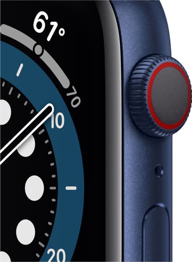 Apple Watch Series 6 44mm GPS+Cellular (blå alu/navy sportarmband)