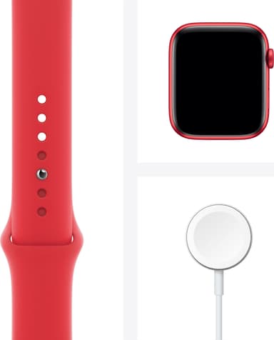 Apple Watch Series 6 44mm GPS+Cellular (röd alu/röd sportarmband)