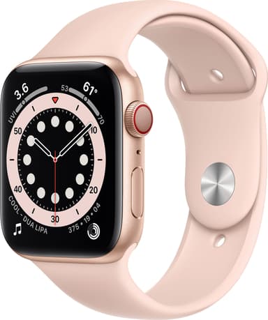 Apple Watch Series 6 44mm GPS+Cell (guld alu/rosa sand sportarmband)