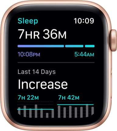Apple Watch SE 44mm GPS (guld alu/rosa sportarmband)