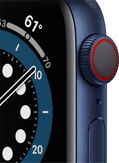 Apple Watch Series 6 40mm GPS+Cellular (blå alu/navy sportarmband)