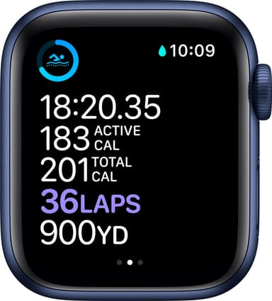 Apple Watch Series 6 40mm GPS+Cellular (blå alu/navy sportarmband)