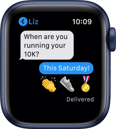 Apple Watch Series 6 40mm GPS+Cellular (blå alu/navy sportarmband)