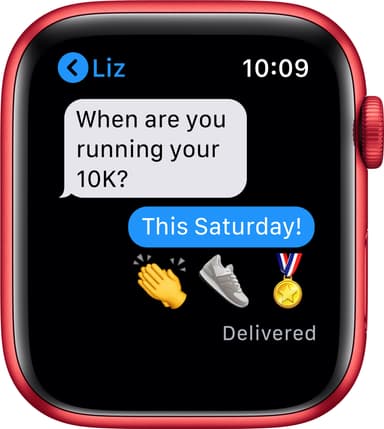 Apple Watch Series 6 44mm GPS+Cellular (röd alu/röd sportarmband)