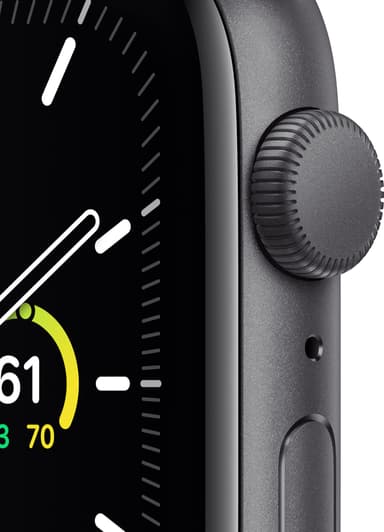 Apple Watch SE 44mm GPS (grå alu/svart sportarmband)