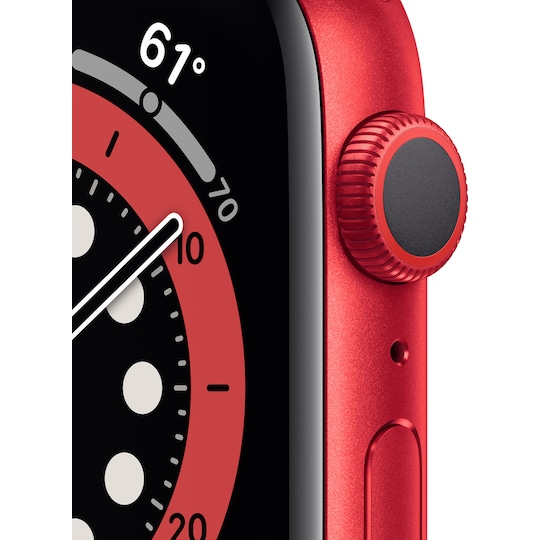 Apple Watch Series 6 44mm GPS (röd/röd sportarmband)