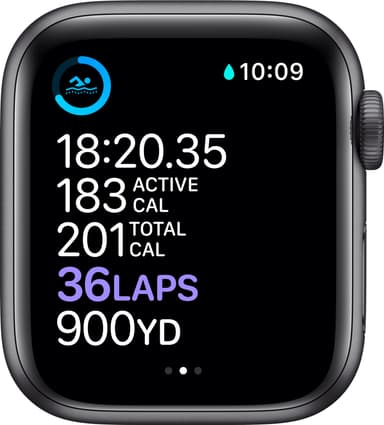 Apple Watch Series 6 40mm GPS+Cell (space gray alu/svart sportarmband)