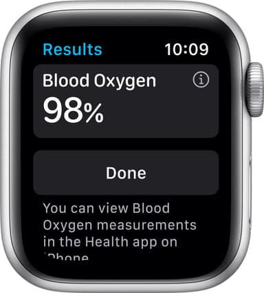 Apple Watch Series 6 40mm GPS+Cellular (silver stål/svart sportarmband)