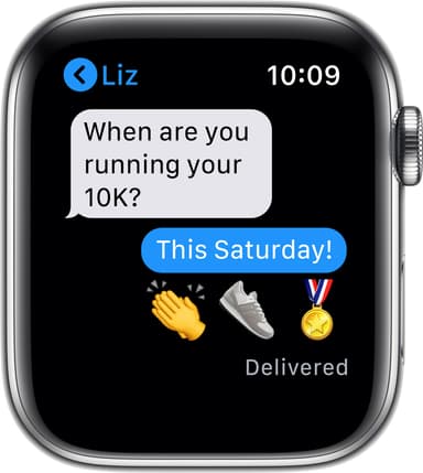 Apple Watch Series 6 44mm GPS+Cellular (silver stål/silver Mil. loop)