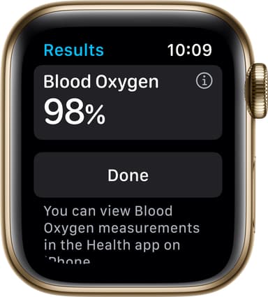 Apple Watch Series 6 40mm GPS+Cellular (guld stål/grön sportarmband)
