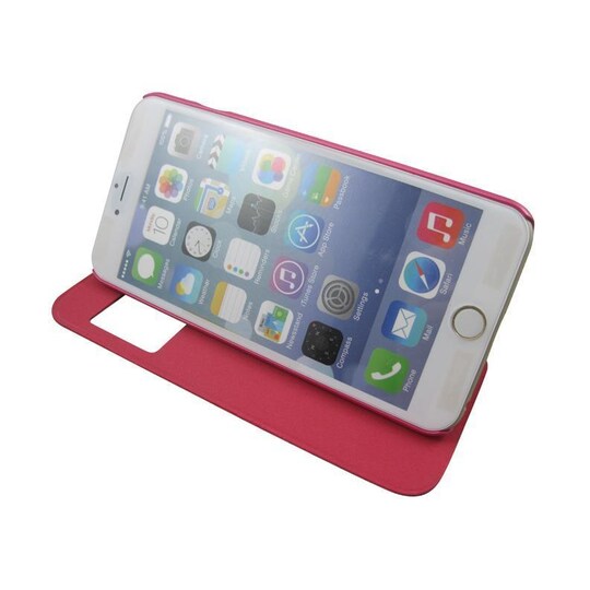 Smart flip-case för iPhone 6 Plus, Square (Cerise)