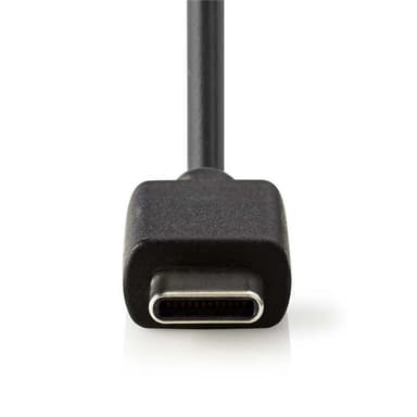 Väggladdare | 3.0 A | Fast kabel | USB-CT | Svart