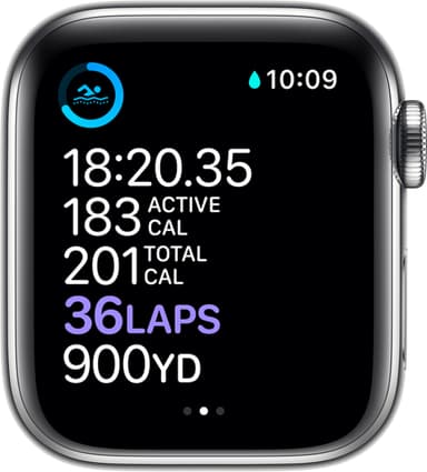 Apple Watch Series 6 40mm GPS+Cellular (slr stål/slr Milanese loop)