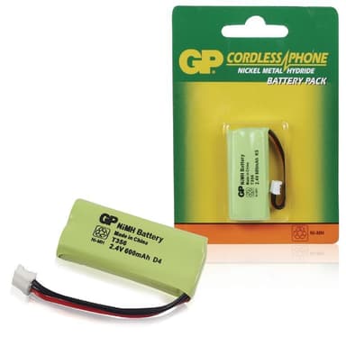 GP Batteripack trådlös telefon NiMH 2.4 V 600 mAh (220356C1)