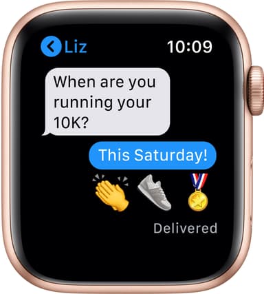 Apple Watch SE 44mm GPS+Cellular (guld alu/lila sportloop)