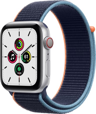 Apple Watch SE 44mm GPS+Cellular (silver alu/navy sportloop)