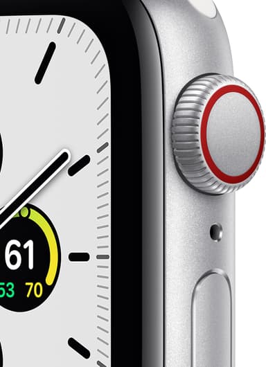 Apple Watch SE 40mm GPS+Cellular (silver alu/vit sportarmband)