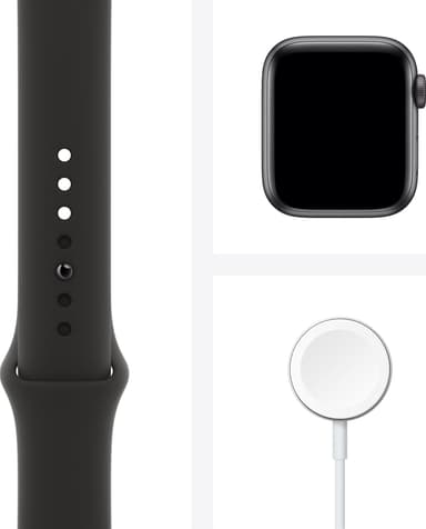Apple Watch SE 40mm GPS+Cellular (space grey alu/svart sportarmband)