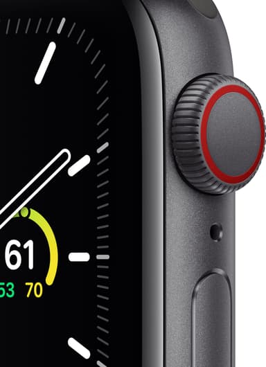 Apple Watch SE 40mm GPS+Cellular (space grey alu/svart sportarmband)