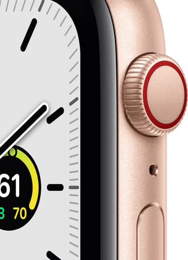 Apple Watch SE 44mm GPS+Cellular (guld alu/rosa sportarmband)