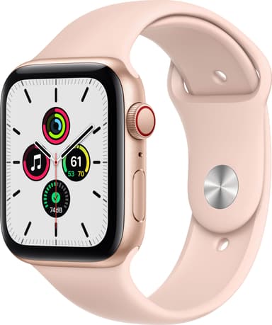 Apple Watch SE 44mm GPS+Cellular (guld alu/rosa sportarmband)