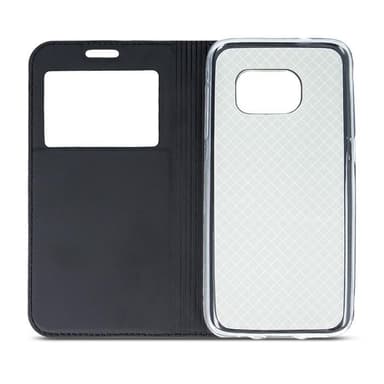 Väska med Smart Look-fönster för iPhone X/XS, svart