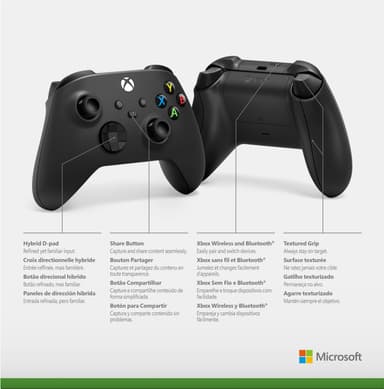 Xbox Wireless kontroll för Xbox Series X och S (carbon black)